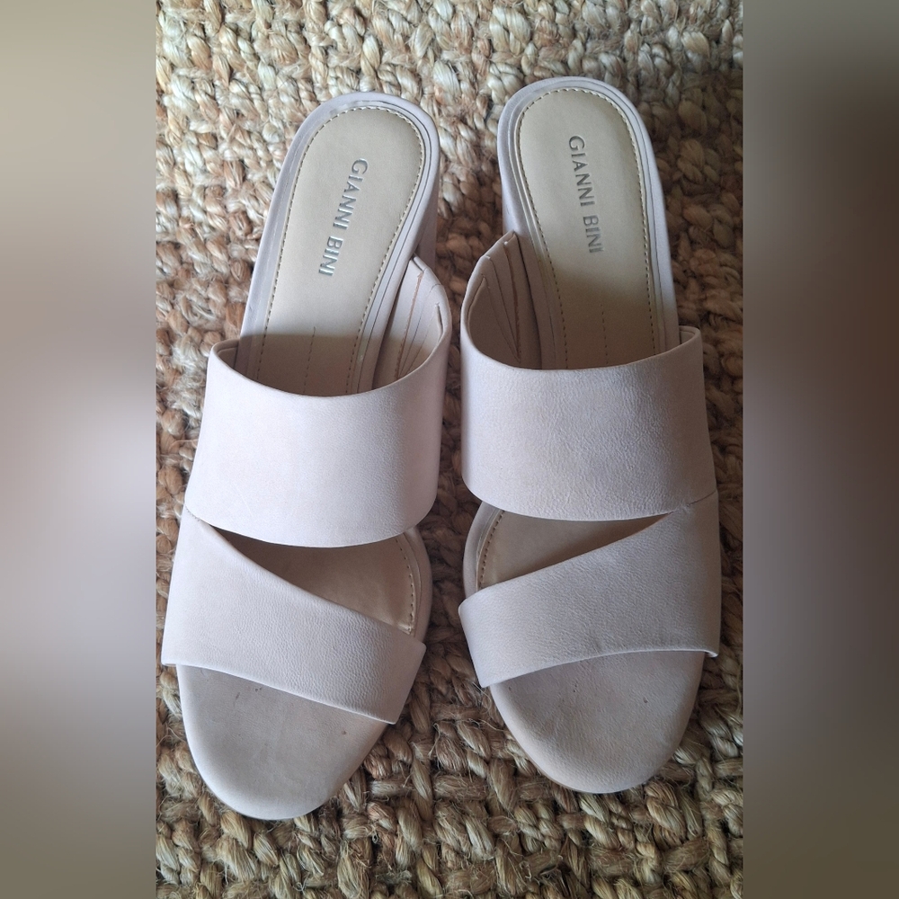 Gianni Bini Cream Dress Sandals with Minimalist Design Neutro Formal Fairy  74